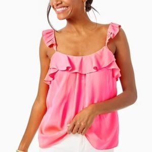 NWT Lilly Pulitzer Cailee Ruffle Tank Top